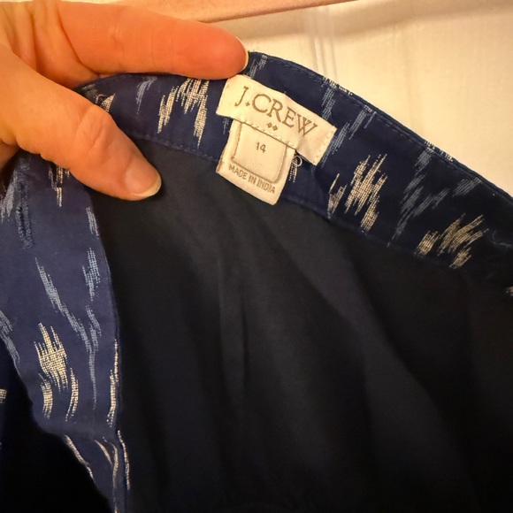 J. Crew Navy and White Patterned Dress - Picture 5 of 6